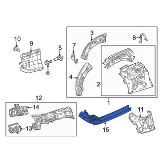 Toyota OE - Front Left Frame Side Member Reinforcement