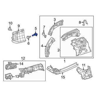 Toyota OE - Left Fender Apron Extension Brace