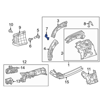 Toyota OE - Front Right Fender Gusset