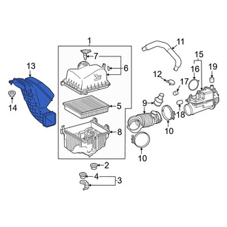 Toyota OE - Front Engine Air Intake Hose