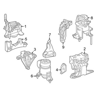 Toyota OE - Engine / Transaxle - Engine & Transmission Mounting (2.5L)