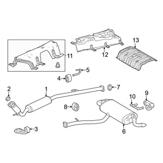 Toyota OE - Exhaust System - Exhaust Components