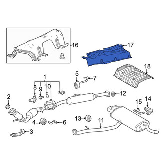 Toyota OE - Center Floor Pan Heat Shield