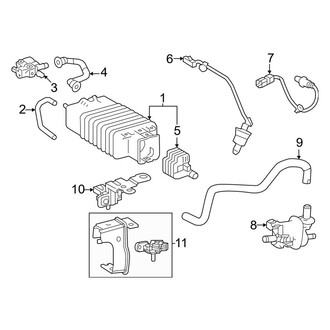 Toyota OE - Emission System - Emission Components (2.4L)
