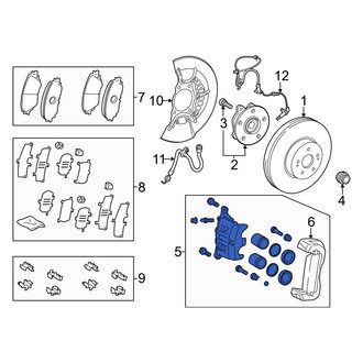 Toyota OE - Front Right Disc Brake Caliper