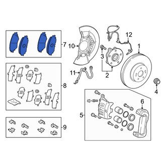 Toyota OE - Rear Disc Brake Pad Set