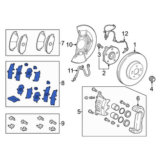 Toyota OE - Rear Disc Brake Pad Shim Kit