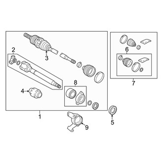 Toyota OE - Front Suspension - Drive Axles