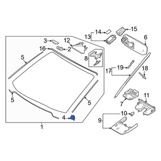 Toyota OE - Windshield Clip