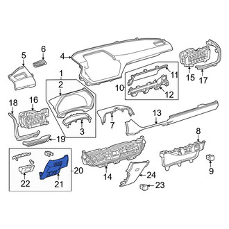 Toyota OE - Left Outer Instrument Panel Trim Panel