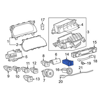 Toyota OE - Front 12 Volt Accessory Power Outlet