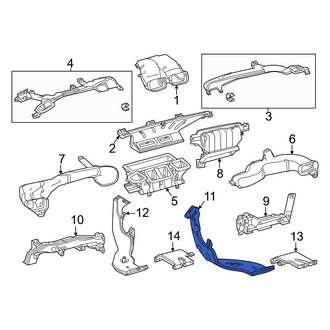 Toyota OE - Front Center Instrument Panel Air Duct