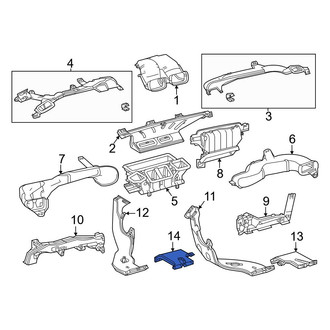 Toyota OE - Front Instrument Panel Air Duct
