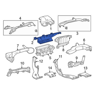 Toyota OE - Front Windshield Defroster Nozzle