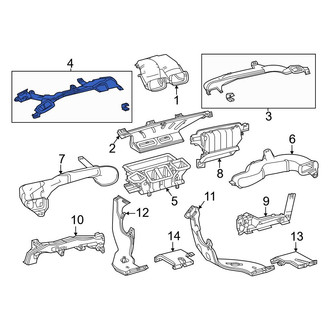 Toyota OE - Front Left Upper Instrument Panel Air Duct