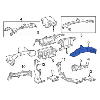 Toyota OE - Front Right Instrument Panel Air Duct