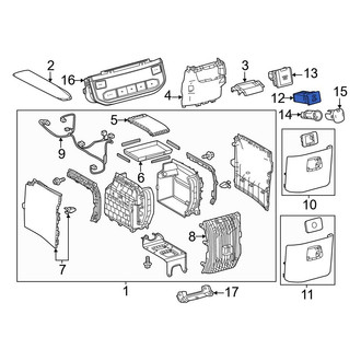 Toyota OE - Front 12 Volt Accessory Power Outlet