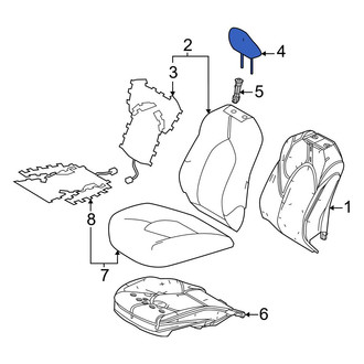 Toyota OE - Front Left Headrest