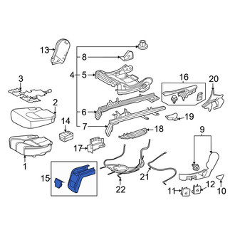 Toyota OE - Seat Track Cover