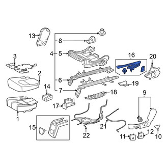 Toyota OE - Seat Track Cover