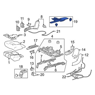 Toyota OE - Seat Track Cover