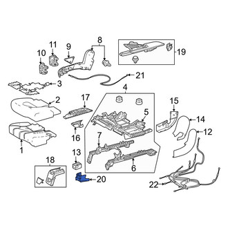Toyota OE - Seat Track Cover