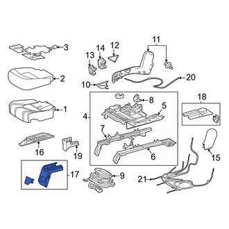 Toyota OE - Seat Track Cover