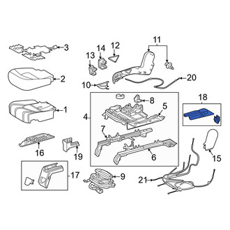 Toyota OE - Seat Track Cover