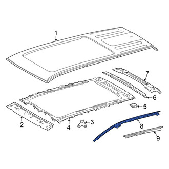Toyota OE - Right Inner Roof Side Rail
