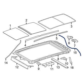 Toyota OE - Rear Left Sunroof Drain Hose