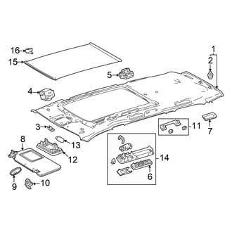 Toyota OE - Roof - Interior Trim (Panoramic Roof)
