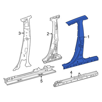 Toyota OE - Left Body B-Pillar and Rocker Panel