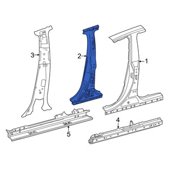 Toyota OE - Left Body B-Pillar Reinforcement