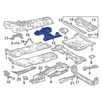 Toyota OE - Front Left Floor Pan Reinforcement
