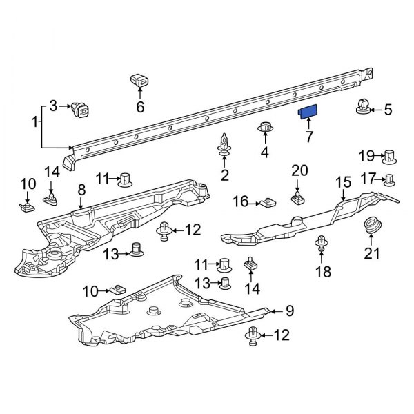 Rocker Panel Molding Cap