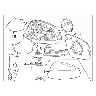 Toyota OE - Front Door - Outside Mirrors