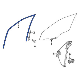 Toyota OE - Front Left Window Channel