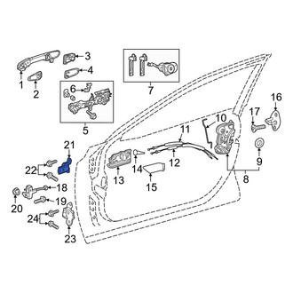 Toyota OE - Front Right Upper Door Hinge