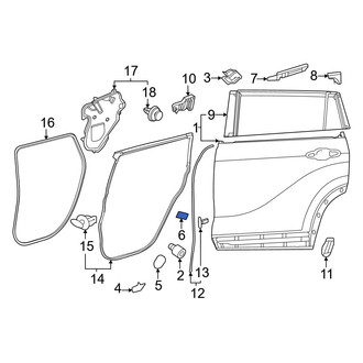 Toyota OE - Front Door Shell Insulator