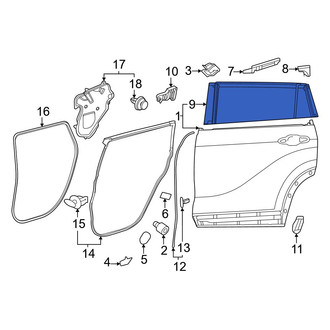 Toyota OE - Rear Left Outer Door Outer Panel