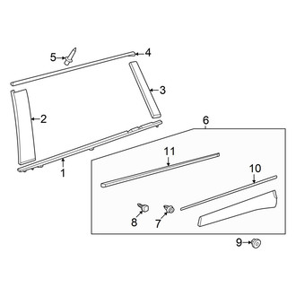 Toyota OE - Rear Door - Exterior Trim