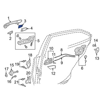 Toyota OE - Rear Exterior Door Handle Cover