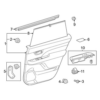 Toyota OE - Rear Door - Interior Trim