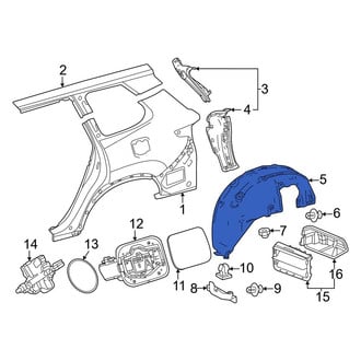 Toyota OE - Rear Left Quarter Panel Splash Shield