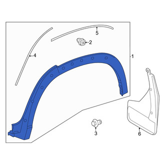 Toyota OE - Rear Left Wheel Arch Molding