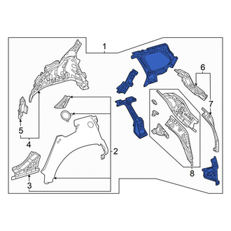 Toyota OE - Rear Left Inner Quarter Panel