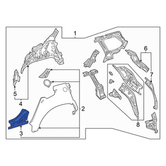 Toyota OE - Rear Left Rocker Panel Reinforcement