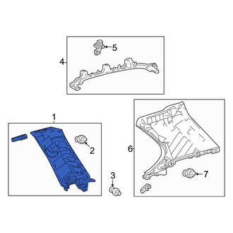 Toyota OE - Left Body C-Pillar Trim Panel