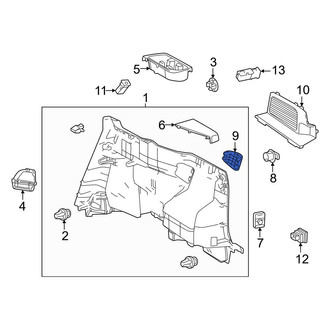 Toyota OE - Rear Left Interior Quarter Panel Trim Panel Access Cover