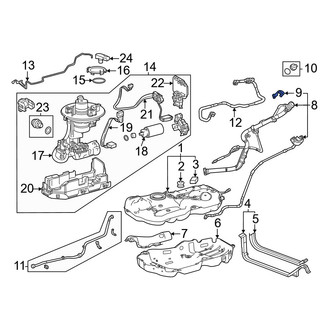 Toyota OE - Upper Fuel Filler Neck Bracket